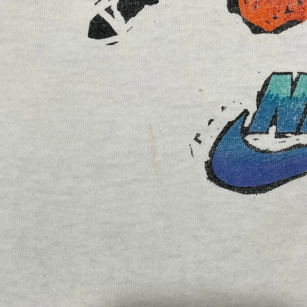 Vintage Nike 1995 Honolulu Marathon T Shirt Mens XL White Graphic Single Stitch